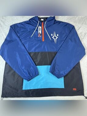 Star Wars Ahsoka Tano CultureFly Colorblock Anorak Windbreaker Jacket XXL